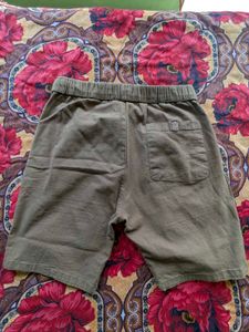 Snitch Linen Shorts (W32) Black + Brown