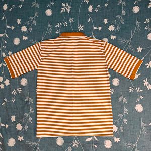 Retro Stripe Polo T-shirt