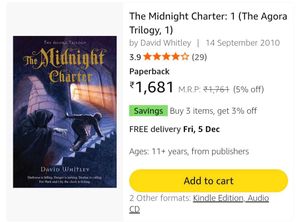 Midnight Charter Fantasy Novel/ Book