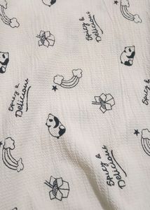 Printed Shirt With Elasticated Hemline