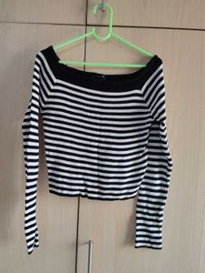 Striped Off-the-Shoulder Top