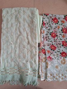 3 Piece Unstitched Soft Georgette Suit