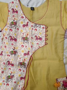 Elephant & Horse Print Kurti