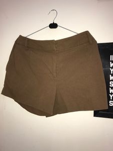 Brown Tailored Shorts