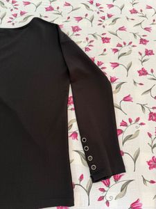 Stylish Teal Trousers with black top