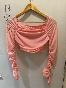 Cute Pink Mesh Top