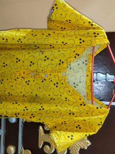 Yellow Print Loungewear Dress