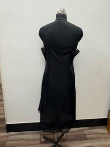 Black slipon dress