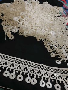 White Embroided Lace