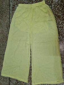 Lime Color Plazzo