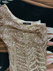 Sequence Beige Party Dress