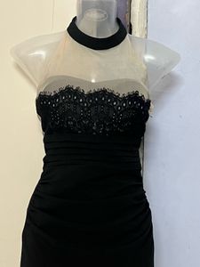 Pintrest Korean Padded High Neck Designer One Piec