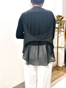 Sheer Black Vest