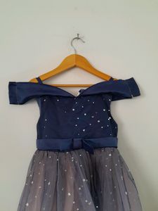 Nauti Nati Navy Blue Party Wear Dress