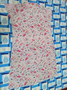 Flower print kurti with unused plazo