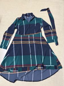Striped Shirt Dress