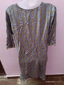 Xxl Siyahi Elegant Grey Kurti