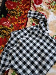 Black &amp; White Buffalo Check Button-Down