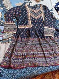 Boho Print Short Kurti/Mini Dress