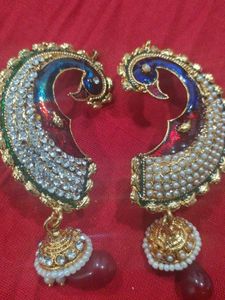 Peacock Ear Cuff