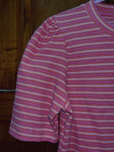 Striped Puff Sleeve Top