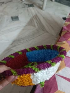 Handwoven Decorated Basket
