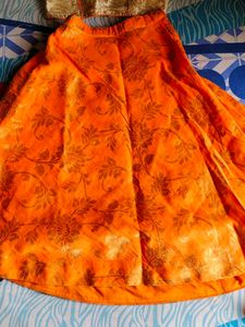 orange chaniya choli