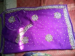Purple Saree Blouse
