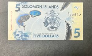 5dollars Solomon Island Nice Condition Rare