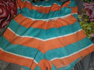 Striped Terry Romper
