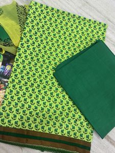 Green Dress Material