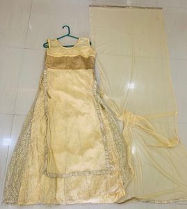 Gold Embroidered Kurta Set