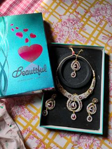 American Diamond Jewellery Set