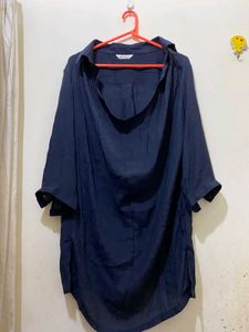 Elegant Navy Blue Top Length 28 Bust Till 40