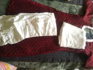 Marron And White Kurtha Set