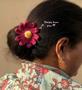Crochet Bun Pin