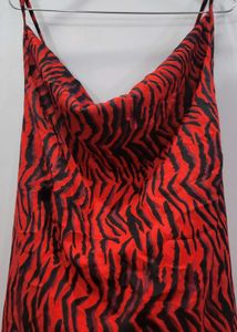 Red Zebra Print Dress