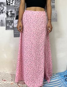 Pink Slit Skirt