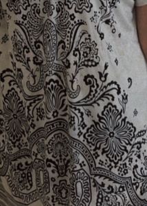 Elegant Black &amp; White Print Dress