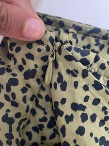 Animal Print Wrap Skirt