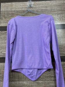 Purple Long Sleeve Top