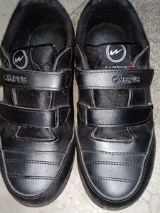 Campus Black School Shoes UK 6 size