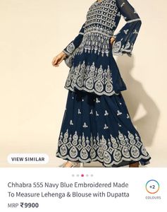 Beautiful Blue Party Wear Sarara Set