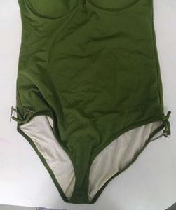 Esha Swimming Wear Olive Colour