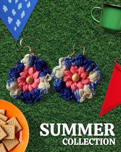 Crochet Flower Earrings