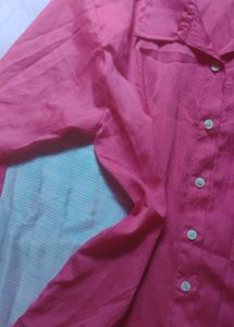 Pink Casual Shirt and tank top