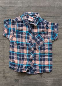 Pack of 2 Boys Plaid Shirts (Babyhug, 6-12 Months)