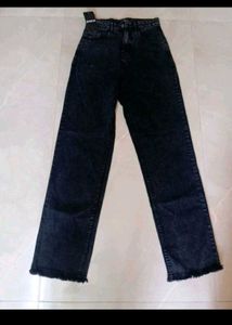 Shein NewBlack Straight Leg Jean