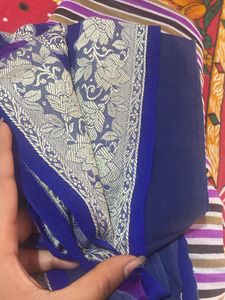 Navy Blue Colour Saree