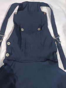 Navy Blue Pinafore Dress